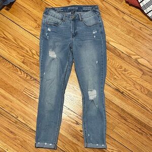 Boom Boom Jeans Women's Ripped Skinny Jeans - Blue